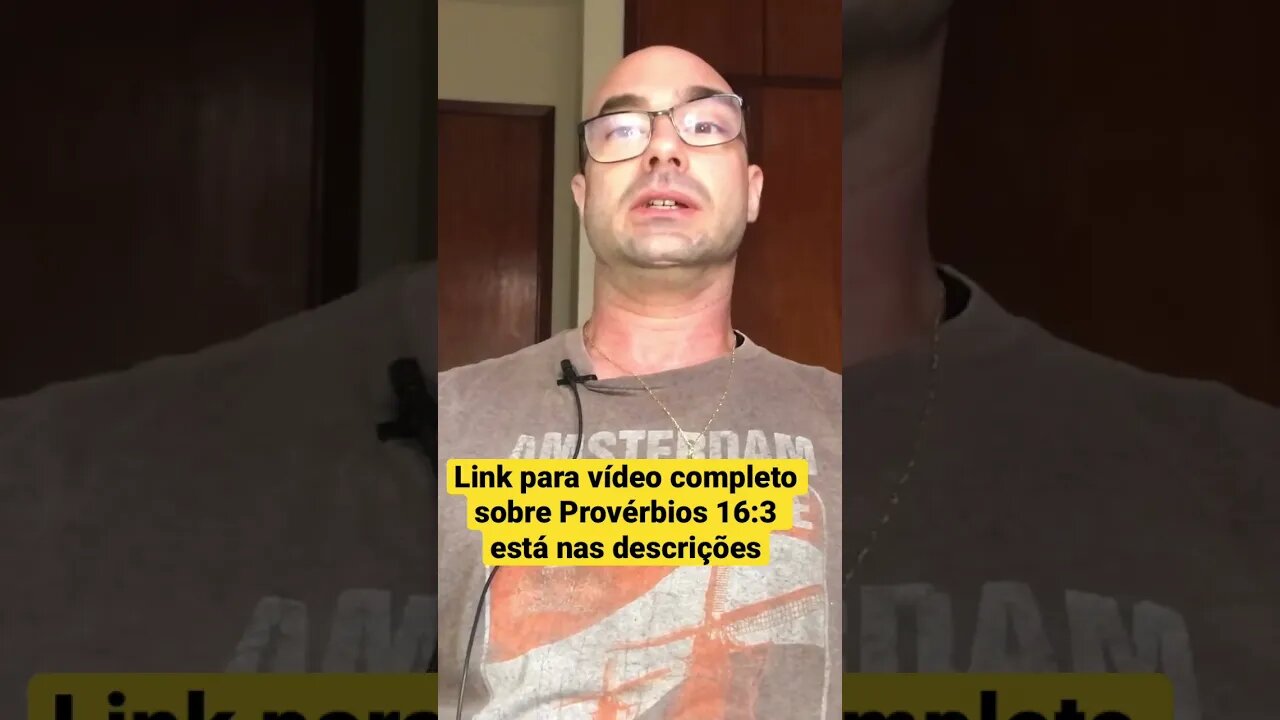 Reflexão Bíblica sobre Provérbios 16:3 #shorts