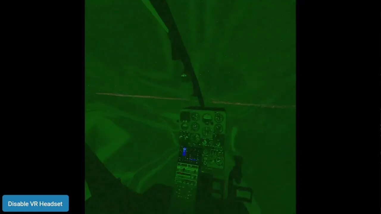 Instrument flying at night