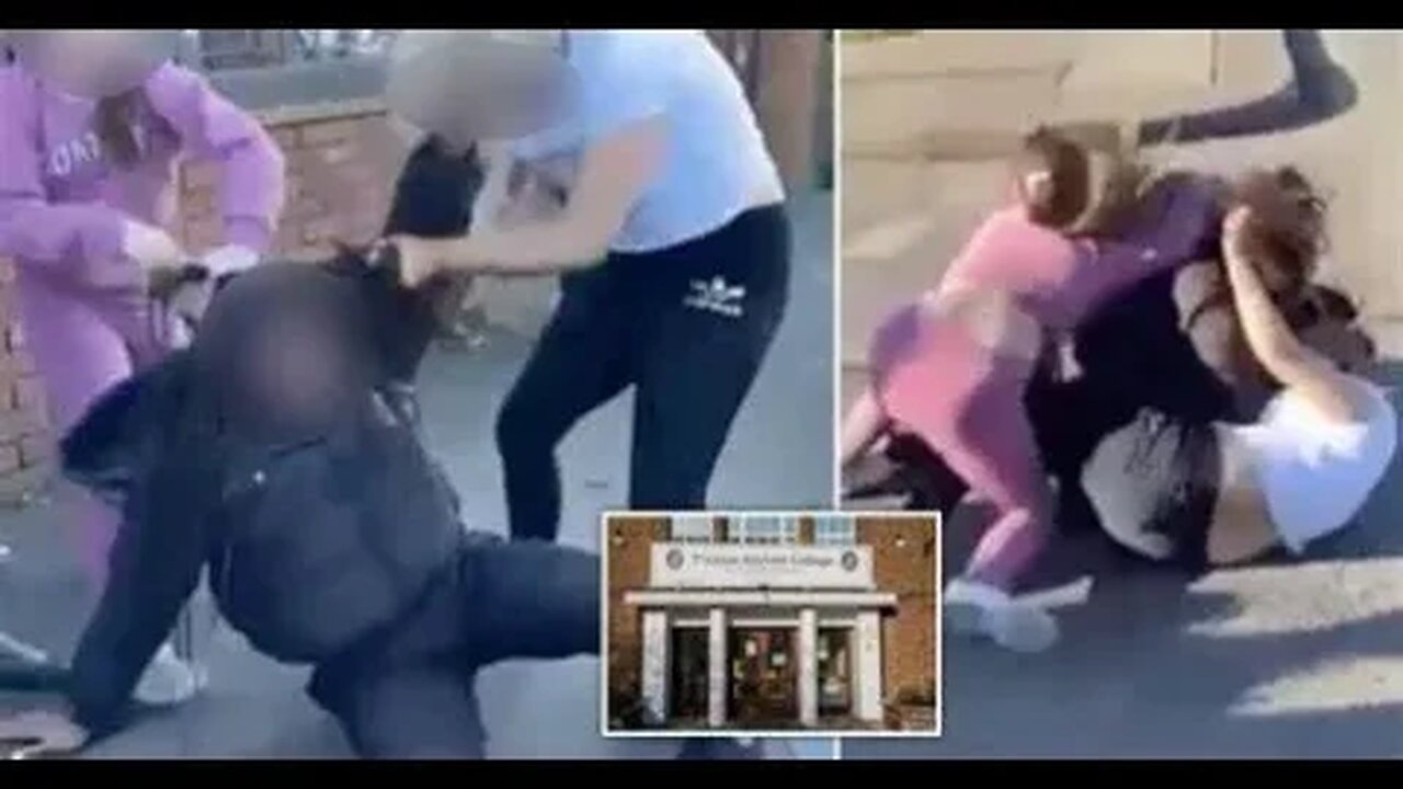 Young Black Schoolgirl Viciously attacked by Savage Gang