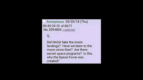 Q, did NASA fake the moon landings?