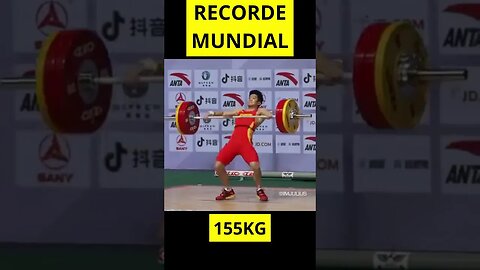 RECORDE MUNDIAL de Arranco. 155kg de Huang Minhao (67kg). #Shorts