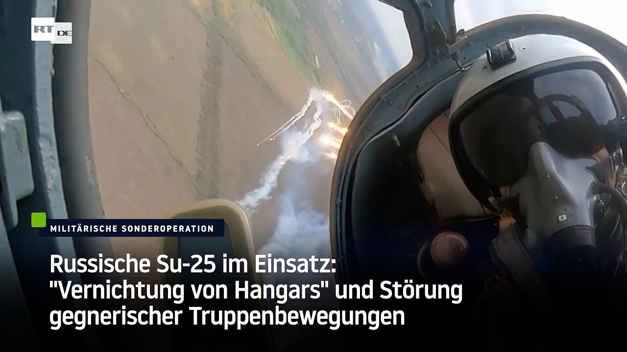 Russische Su-25 im Einsatz: "Vernichtung von Hangars" und Störung gegnerischer Truppenbewegungen