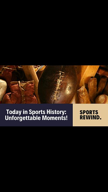 This Day in Sports History #SportsHistory #EpicSportsMoments #shorts