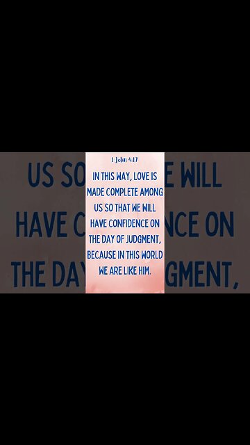 1 John 4:17 #shorts