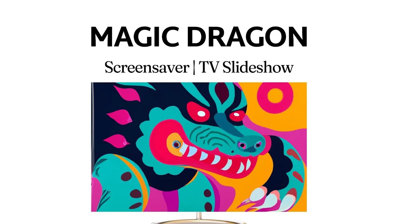 Magical Dragon Art 🔥🐲 A Blaze of Color Screensaver #DragonArt #ArtInspiration #ViralArt #youtubeart