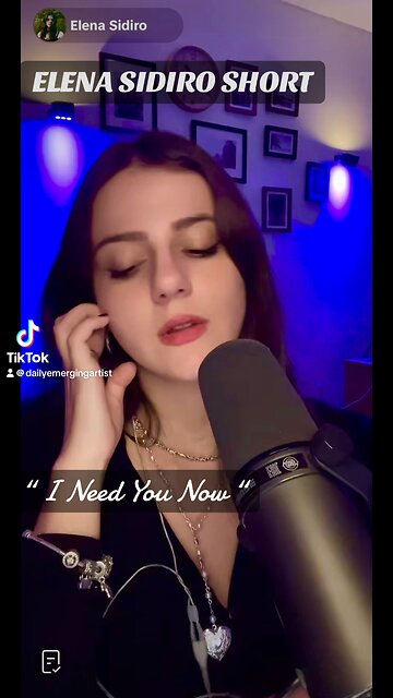 💿 ELENA SIDIRO Short “I Need You Now” 💿 10/03/2024