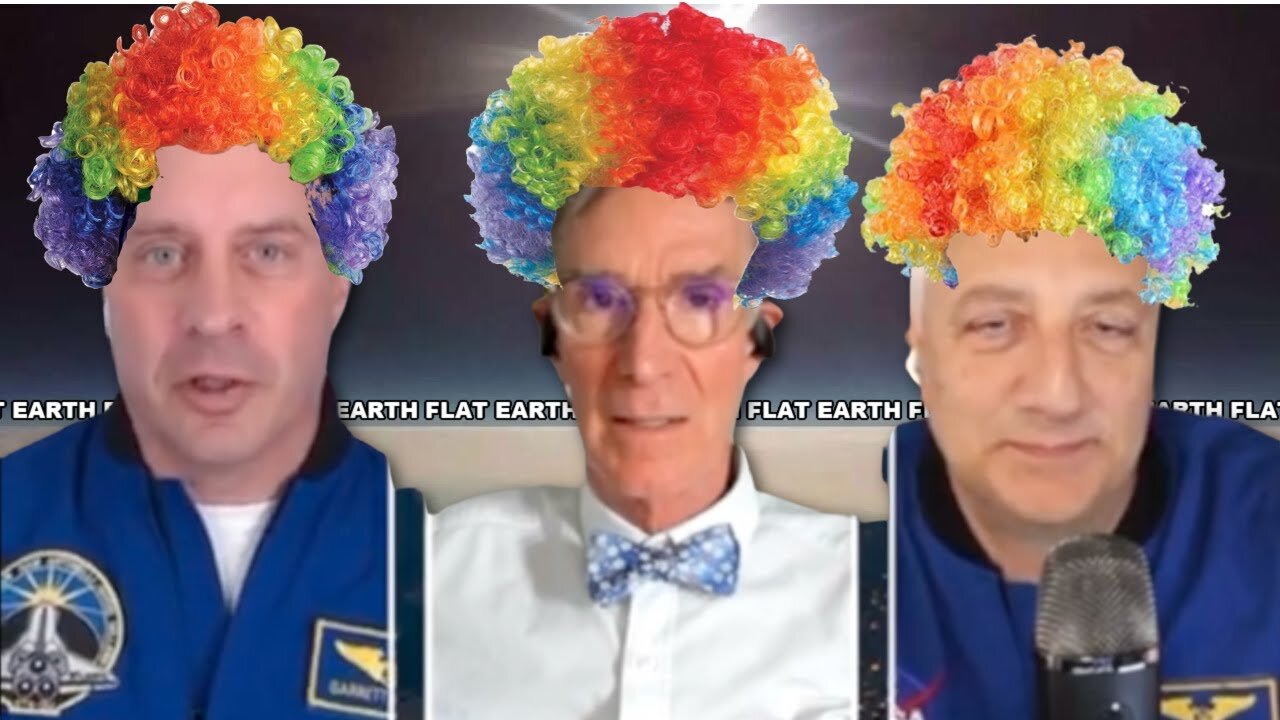 Clowns talking about the fake moon landing