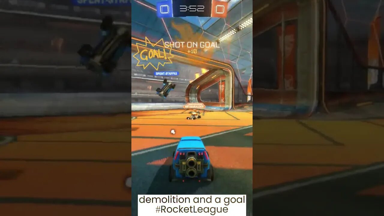 demolition and a goal #rocketleague