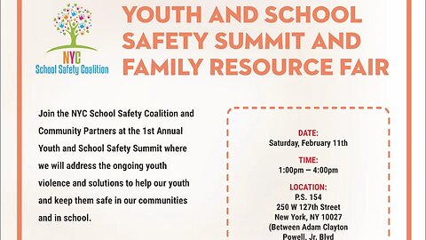 Eric Adams Walkthrough 1st annual Youth and School Safety Summit and Family Resource Fair 2/11/23