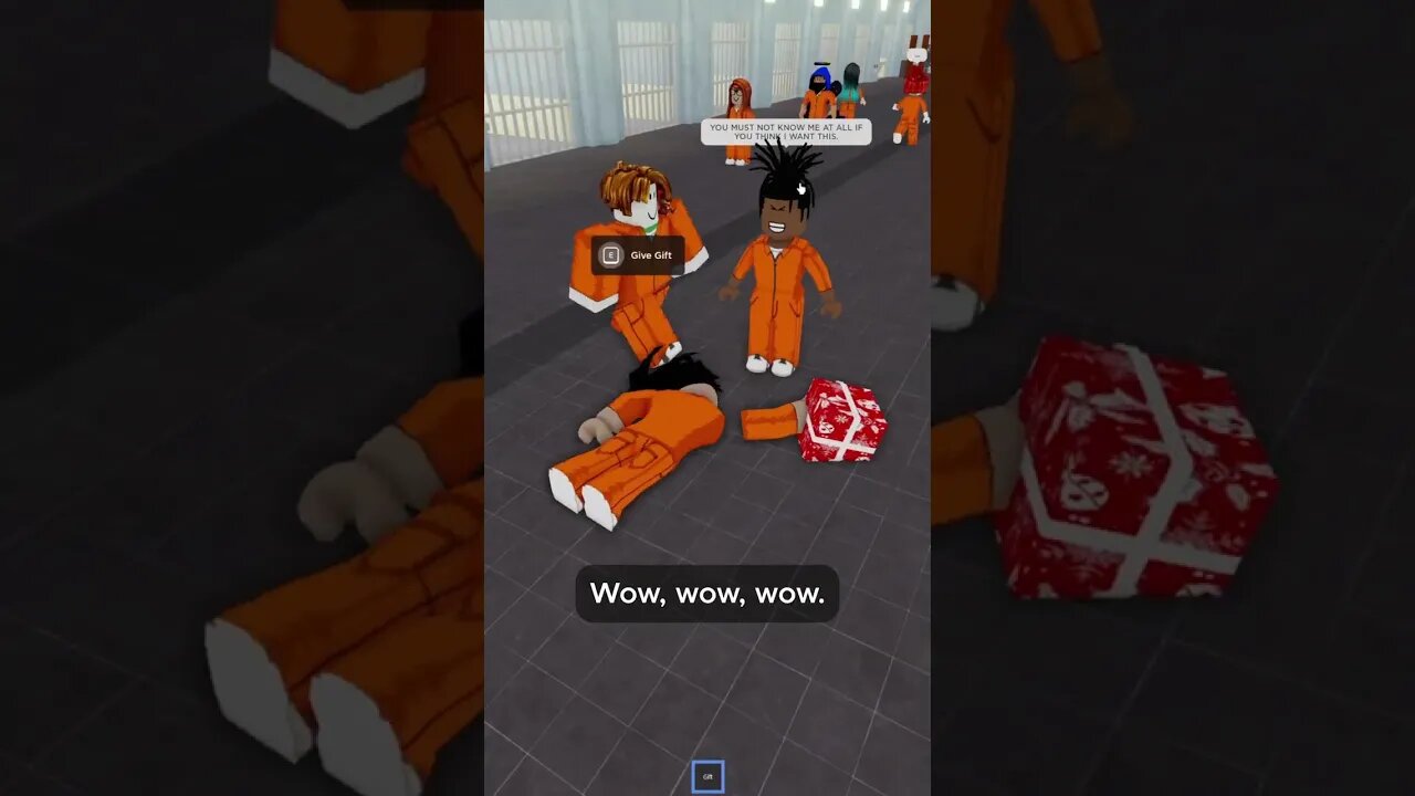 Getting Smacked In Jail #shorts #roblox