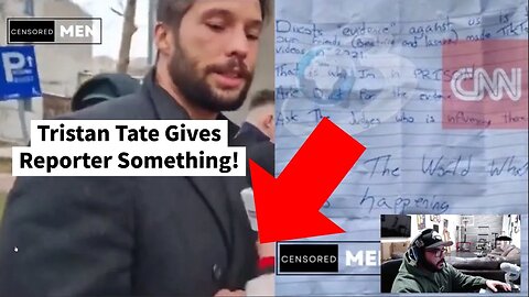 Andrew Tate Brother Tristan Tate Hands Woman Reporter a Handwritten Letter!