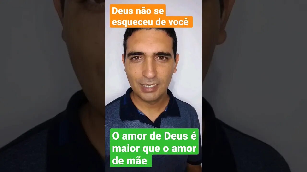 O amor de Deus é maior que o amor de mãe