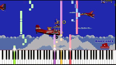 Sonic The Hedgehog 2 - Sky Chase Piano MIDI