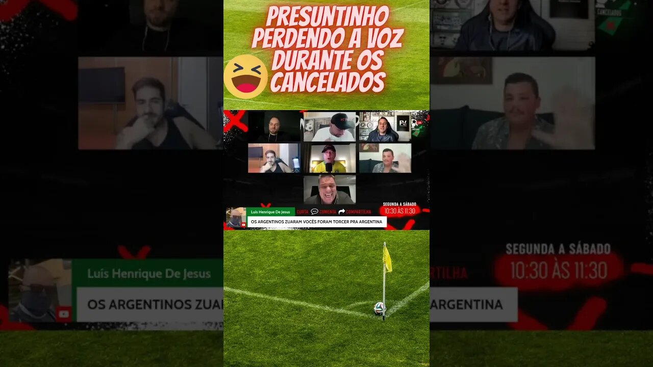 Presuntinho perdendo a voz durante os Cancelados #shortsviral #flamengo #futebol #resenhaesportiva