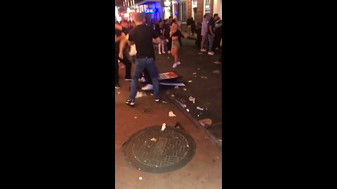 Nate Diaz puts guy to sleep (Street Fight)