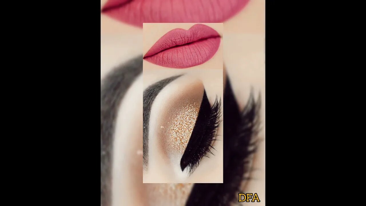 MAKEUP DOURADO #makeup #makeuplook #style #maquiagem #goldmakeup