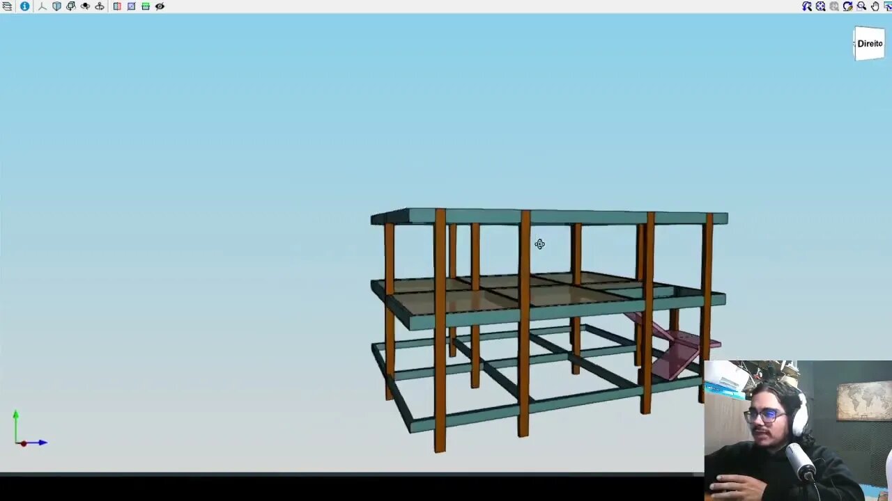 Sobrado falhando com vento Eng Estrutural