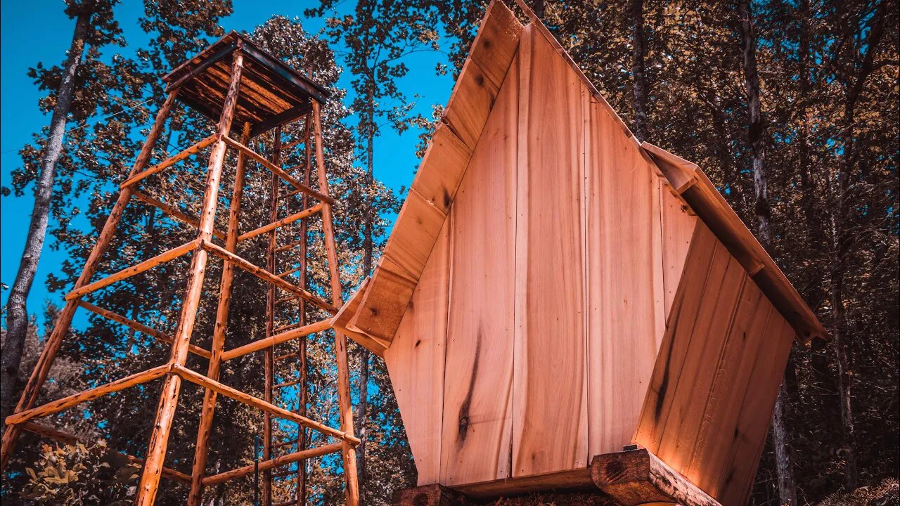 FINISHED WOODWORK ON THE OFF GRID SMOKEHOUSE