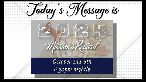 "What God Does With Us Missions Revival"
