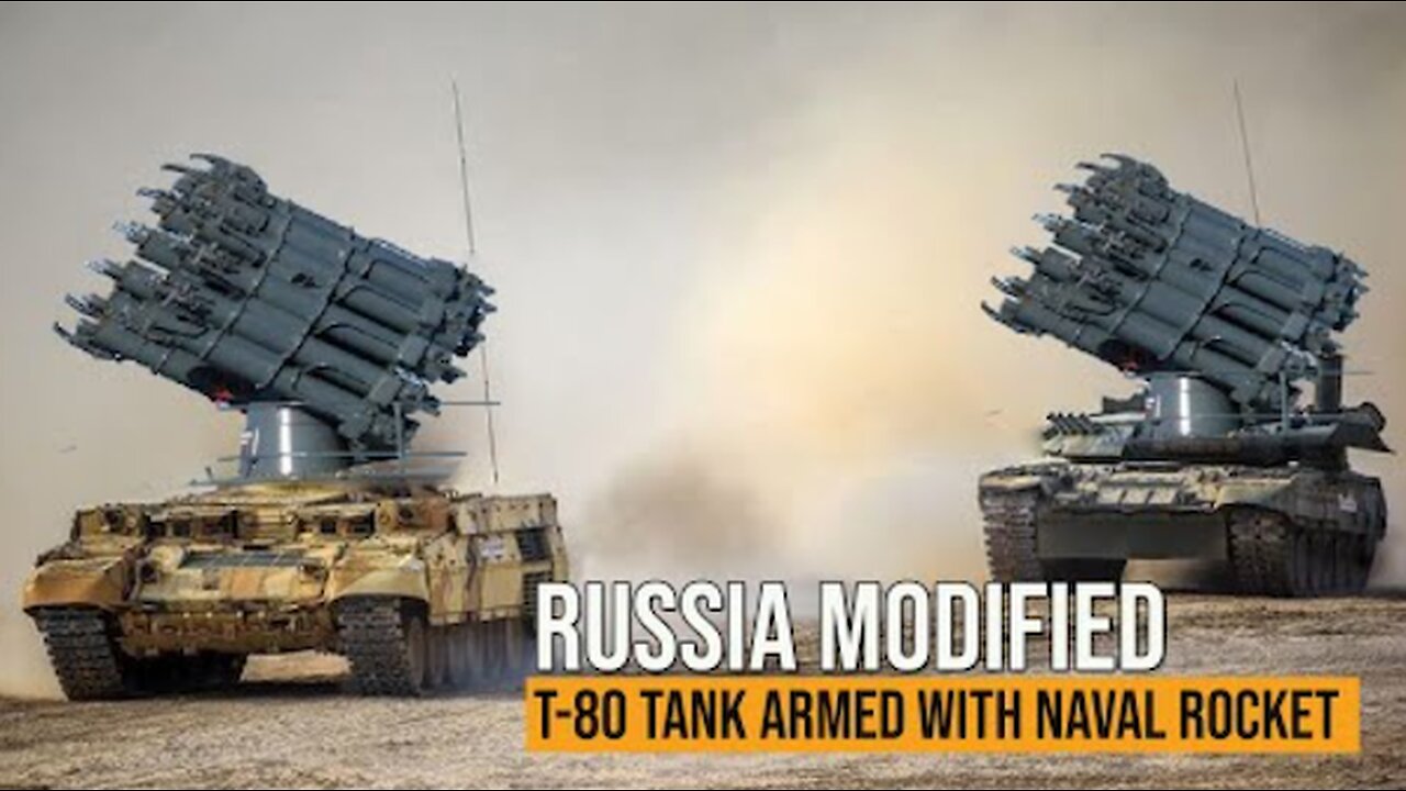 Hybrid Monster Emerges in Battlefield, Russia Modified a T-80 into a powerful new MLRS