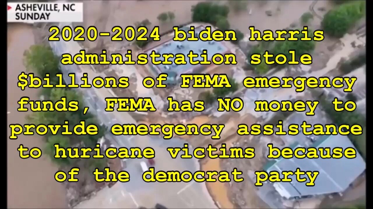 democrat communist party stole FEMA emergency funds