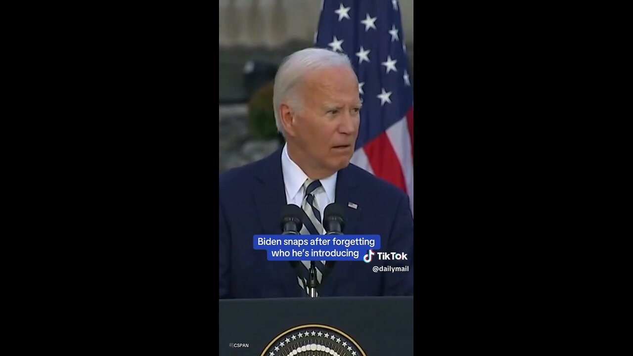 Biden forgets who he is introducing and snaps, “Who’s next”
