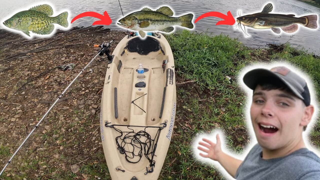 MULTI SPECIES FISHING CHALLENGE With KAYAK ONLY!