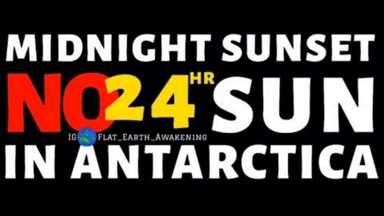 MIDNIGHT SUNSET - NO 24hr Sun in Antarctica