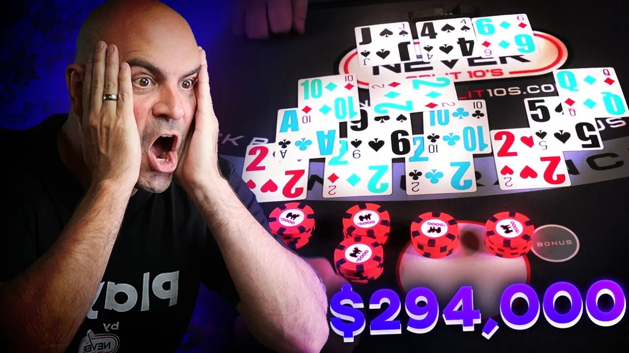 $294,000 HIGH ROLLER BLACKJACK Session - E192