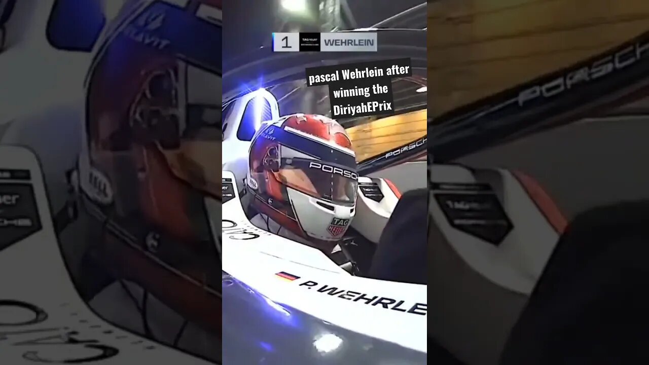 Pascal Wehrlein screaming after winning the #DiriyahEPrix #shorts #fe