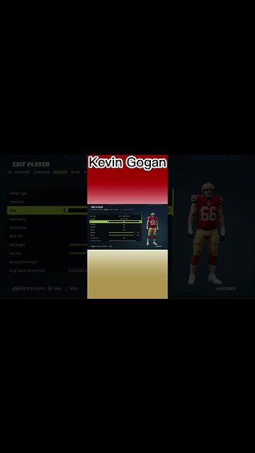 How To Create Kevin Gogan Madden 23 #shorts