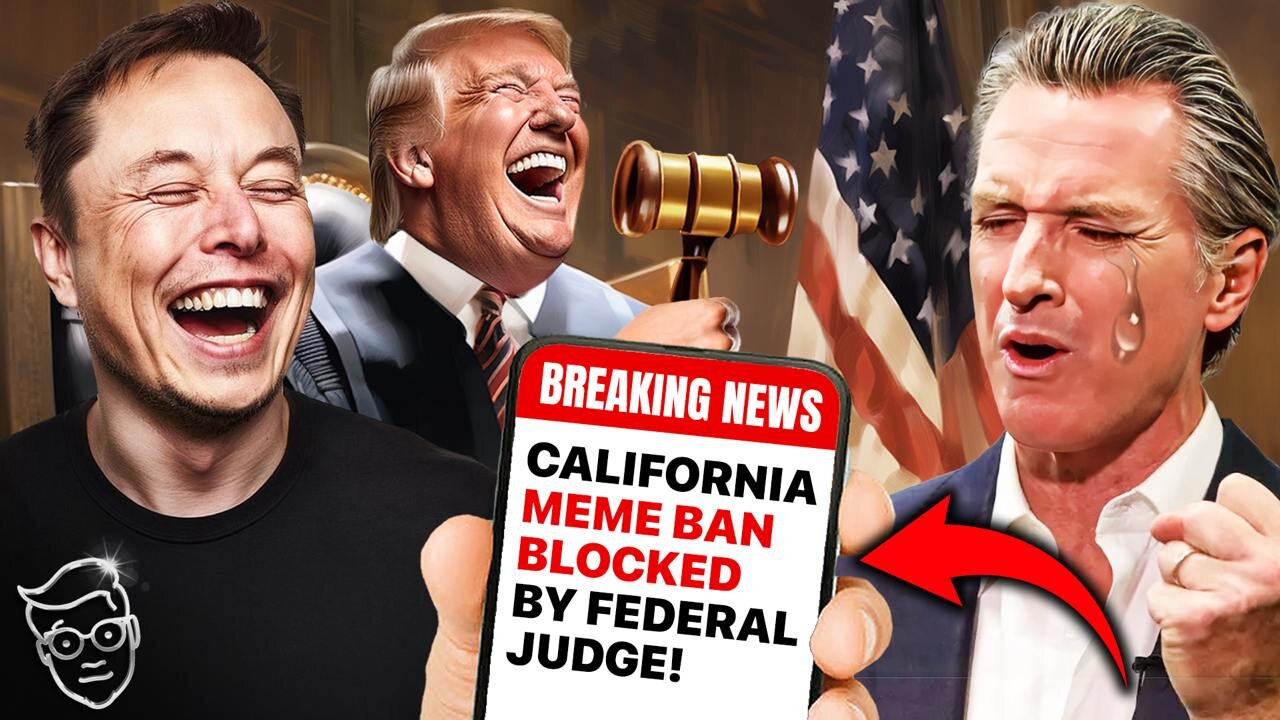 BACKFIRE: Federal Judge NUKES Gavin Newsom's MEME BAN in California | 'Unconstitutional!'