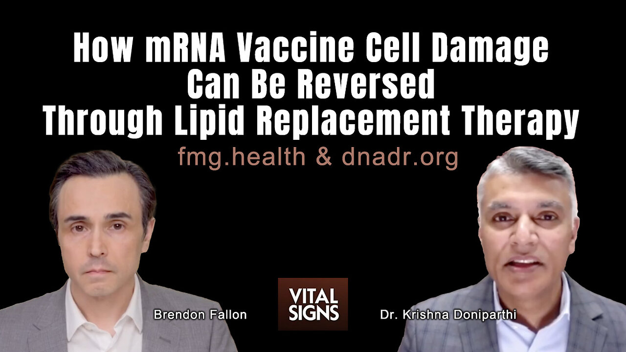 How mRNA Vaccine Cell Damage Can Be Reversed Through Lipid Replacement Therapy