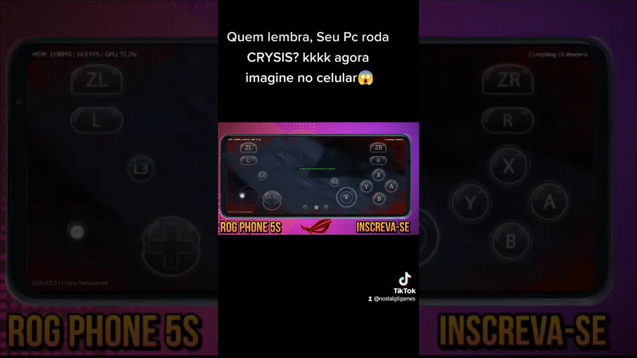 Olha a que ponto chegamos. Antigamente pra saber se seu Pc era gamer tinha que rodar CRYSIS kkkkkk