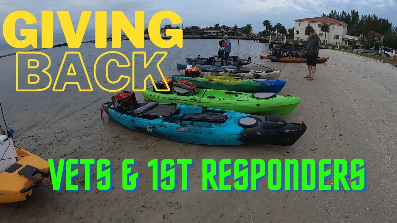 Taking Veterans & First Responders Fishing as a THANK YOU@TheKayakWarrior@MegaVoiceSolarAudioBibles