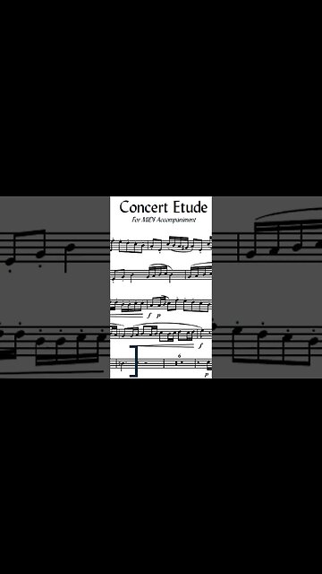 PREPARING Concert Etude by A. Goedicke - PART #1 (Play it with me!)
