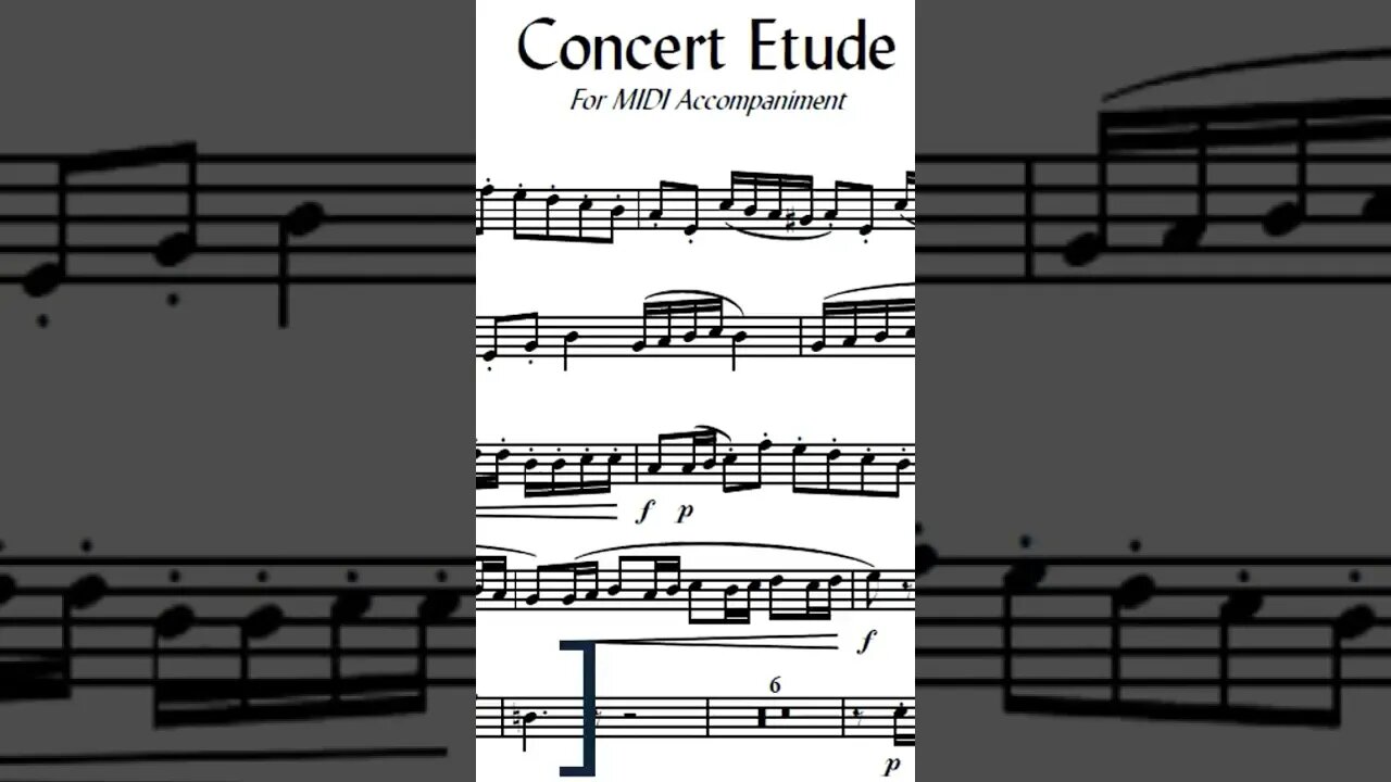 PREPARING Concert Etude by A. Goedicke - PART #1 (Play it with me!)