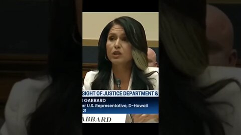 Tulsa Gabbard calls it out Big Time, It's all in plain site