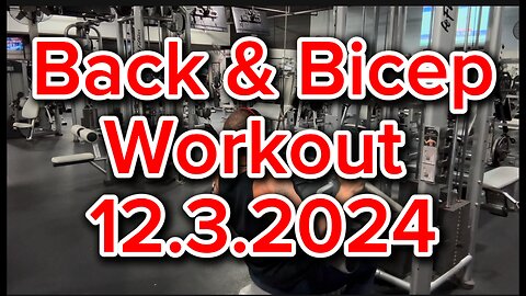 Back & Bicep Workout: 12.3.2024 #4nomorefitness #backworkout #bicepworkout