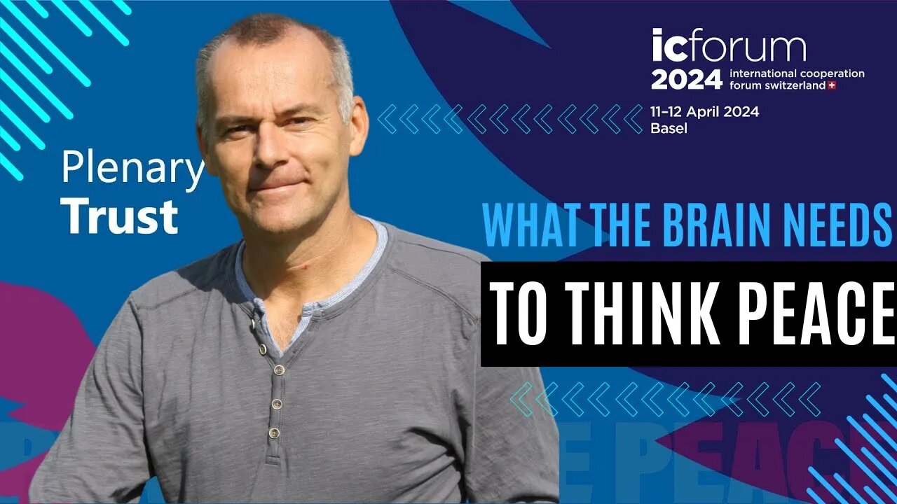 What does the brain need to think peace? | Michael Nehls, MD PhD at IC Forum 2024, Switzerland