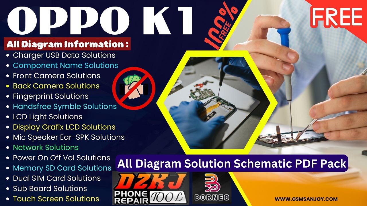 OPPO K1 All Hardware Schematic Diagram Free Download