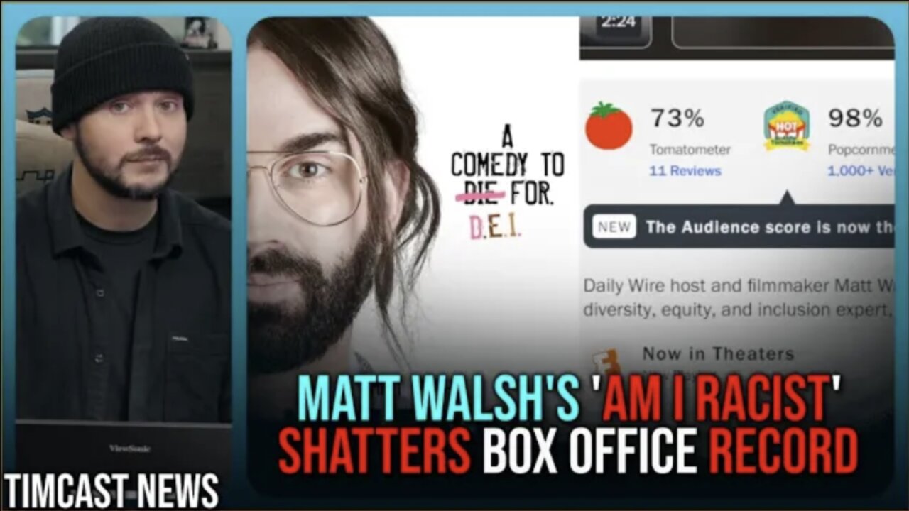 Matt Walsh's Am I Racist SHATTERS BOX OFFICE RECORD