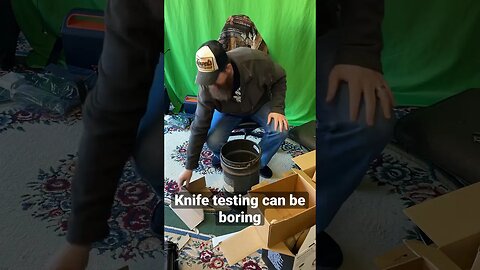 Knife testing- yeah it’s not that entertaining #shorts #survival #knife #edc #Knives #Knifelife