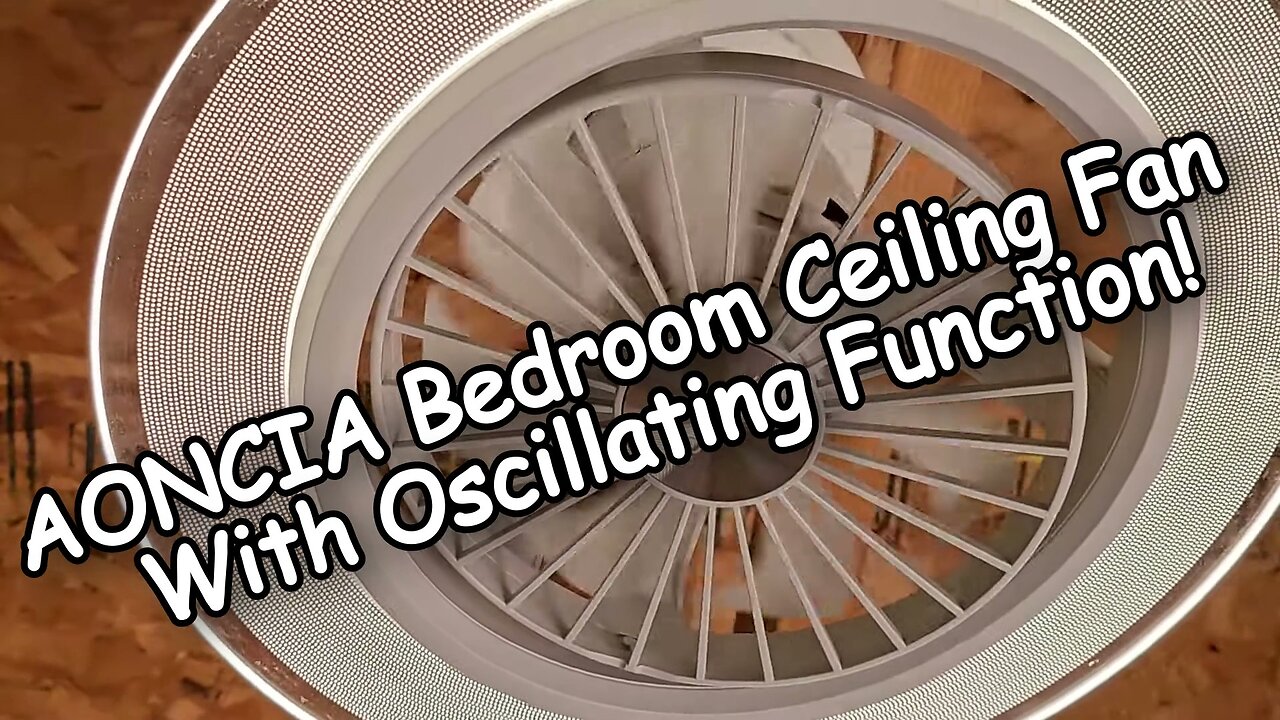 AONCIA Bedroom Ceiling Fan with Light & Remote | 360° Oscillating Bladeless Fan Review 2024