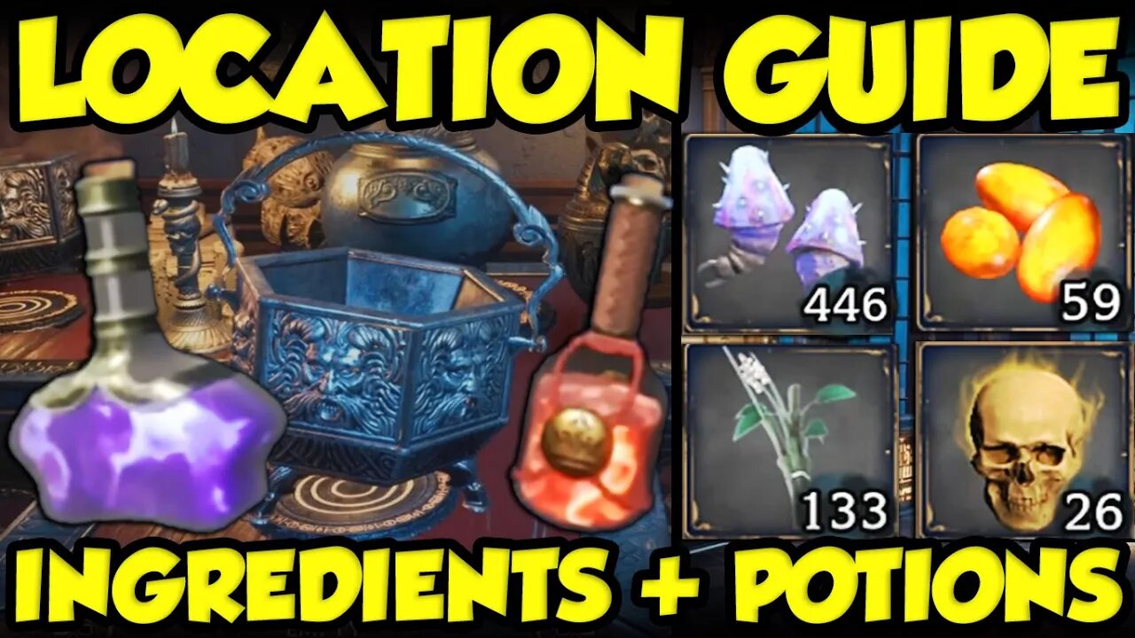 HOGWARTS LEGACY POTION GUIDE! BEST POTION INGREDIENT LOCATIONS For Hogwarts Legacy!
