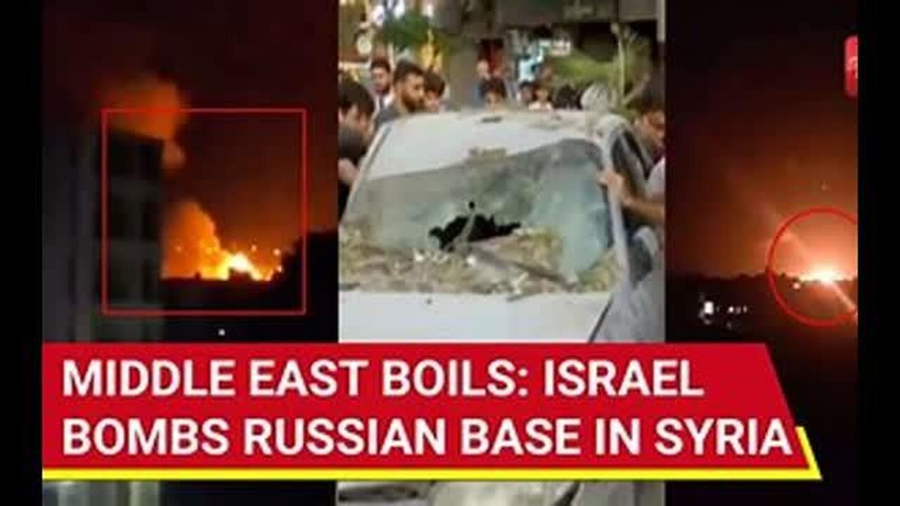 URGENT WARNING. ISRAEL ATTACKS RUSSIAN AIRPORT IN SYRIA, both are fighting