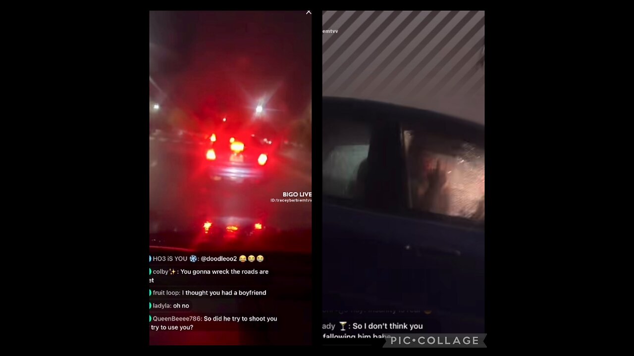 TRACIE BARBIE TRIES TO RUN DOWN MAN WHO THREATENED TO SHOOT HER🧐 BIGO LIVE