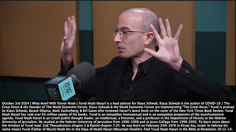 Yuval Noah Harari | "Part of the Problem With All of These Conspiracy Theories We See Flooding the World. They Tell People Do Your Own Research." + "COVID, This Is What Causes People to Accept Total Biometric Surveillance."