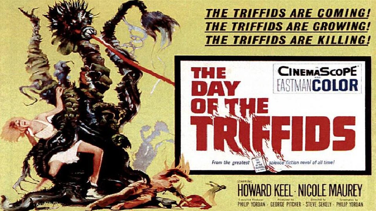 THE DAY OF THE TRIFFIDS 1963 Carnivorous & Mobile Alien Plants Attack Earth FULL MOVIE HD & W/S
