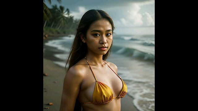 Bikini model Amanda on Bali AI Art Lookbook AI Beauty and Art #2